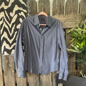 UNTUCKit Men's Slate Blue Long-Sleeve Dress Shirt